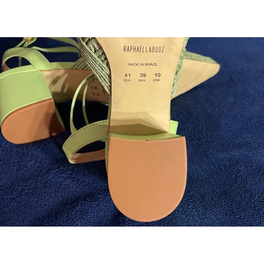 Anthropologie x Rafealla Booz Woven Jute Heeled Sandals Block Heel NWT SZ 10 - Picture 9 of 12